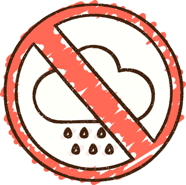 Bir insan tarafından çizilen Hava Yasağı Tebeşiri