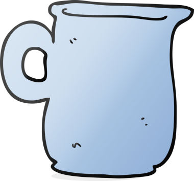 Bir insan tarafından çizilmiş süt sürahisi.