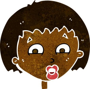 bir insan tarafından çizilmiş şok edici bir çizgi film.