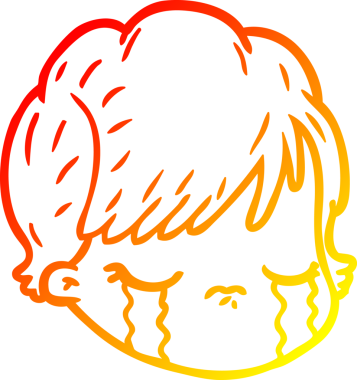 Bir insan tarafından çizilmiş, dişi bir karikatür çizimi.