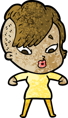 Bir insan tarafından çizilmiş bir karikatür.