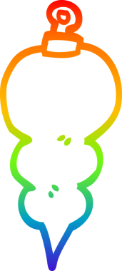 gökkuşağı gradyan çizimi bir insan tarafından çizilmiş bir karikatür xmas dekorasyonu