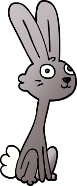 Bir insan tarafından çizilmiş karalama tavşanı