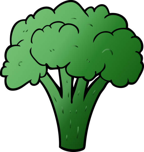 Bir insan tarafından çizilmiş bir brokoli.