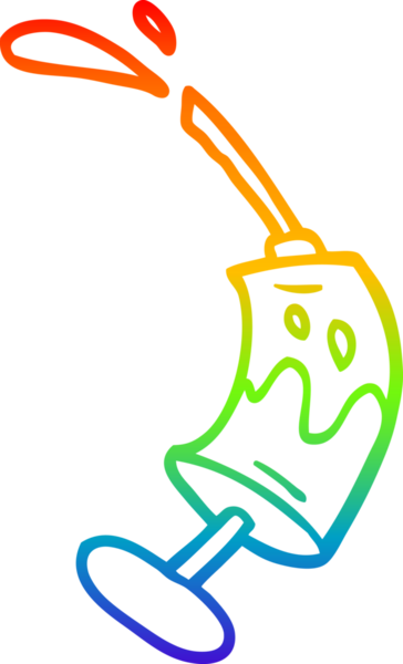 Bir insan tarafından çizilen karikatür aşısının çizimi.