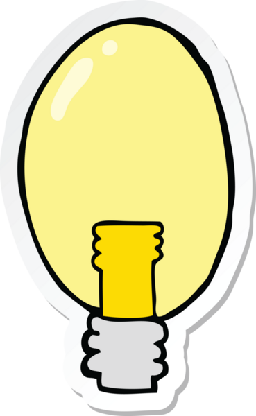 Bir insan tarafından çizilmiş karikatür elektrik etiketi.