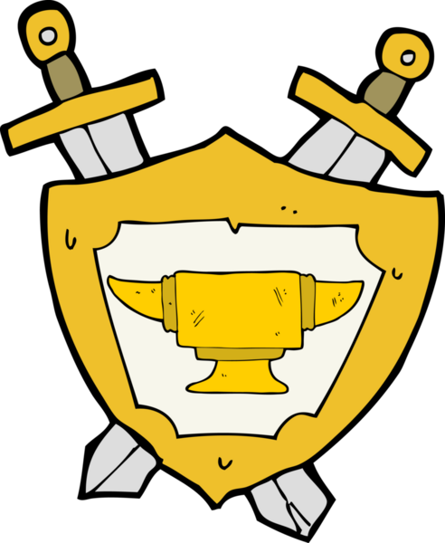 bir insan tarafından çizilmiş demircilik sembolü.