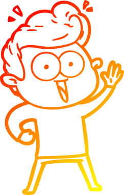 İnsan tarafından çizilmiş bir çizgi film karakteri.