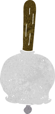 bir insan tarafından çizilmiş karikatür çanı