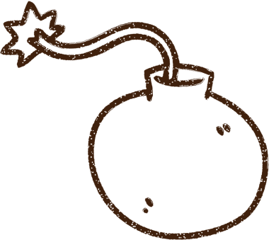 Bir insan tarafından çizilen Bomba Kömürü