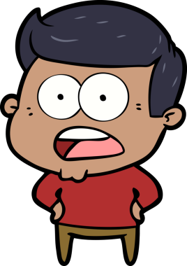 Bir insan tarafından çizilmiş bir karikatür.