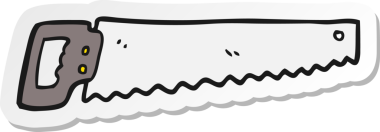 Bir insan tarafından çizilmiş bir karikatür çıkartması.