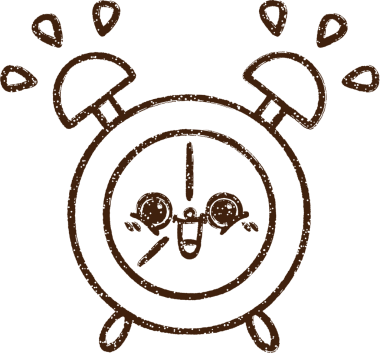 Bir insan tarafından çizilmiş Alarm Saati Kömürü Çizimi