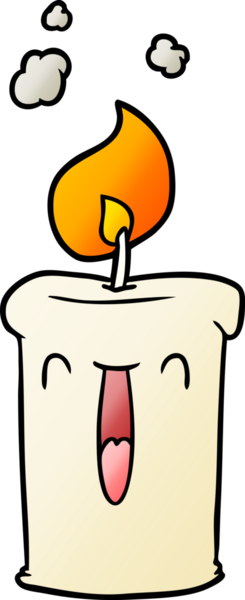 Bir insan tarafından çizilmiş mutlu çizgi film mumu.