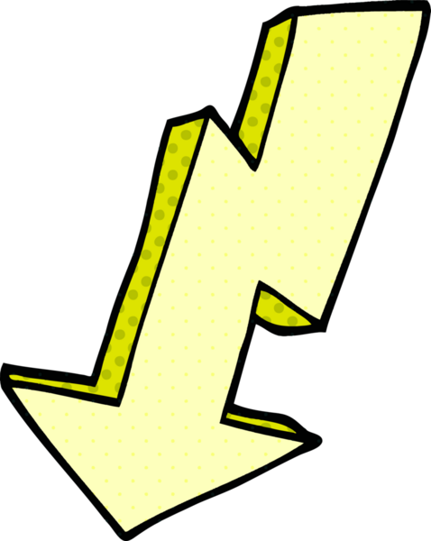 Bir insan tarafından çizilmiş karalama yıldırımı.