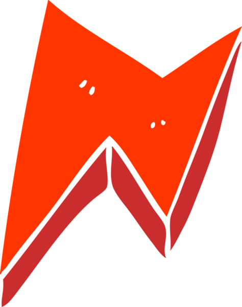 Bir insan tarafından çizilmiş karalama ateş cıvatası.