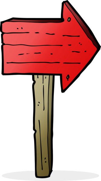 Bir insan tarafından çizilmiş çizgi tabela.