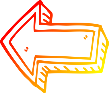 Bir insan tarafından çizilen çizgi film okunun sıcak gradyan çizimi