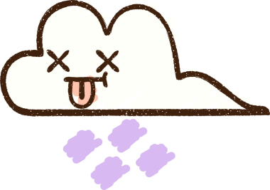 Bir insan tarafından çizilen Yağmur Bulutu Tebeşiri