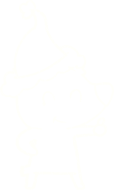 Bir insan tarafından çizilmiş Noel Ayısı Tebeşiri