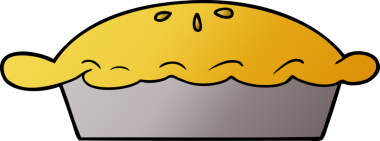 Bir insan tarafından çizilmiş çizgi film pastası.