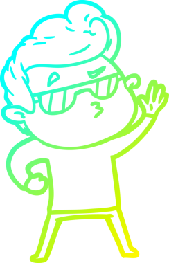 Bir insan tarafından çizilmiş karikatür karikatürü.