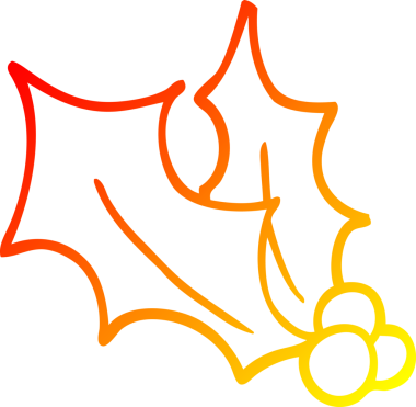 Bir insan tarafından çizilmiş kutsal bir çizgi filmin sıcak gradyan çizgisi.