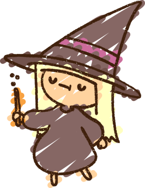 Bir insan tarafından çizilen Cadı Tebeşiri