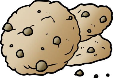 bir insan tarafından çizilmiş karikatür kurabiyeleri