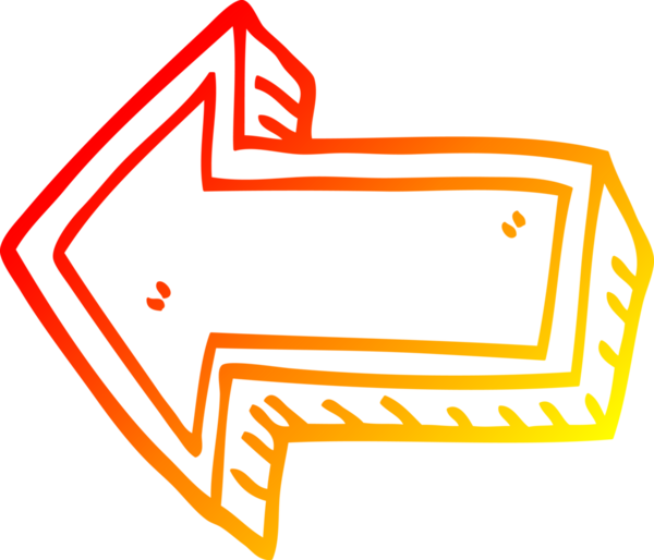 Bir insan tarafından çizilen çizgi film okunun sıcak gradyan çizimi