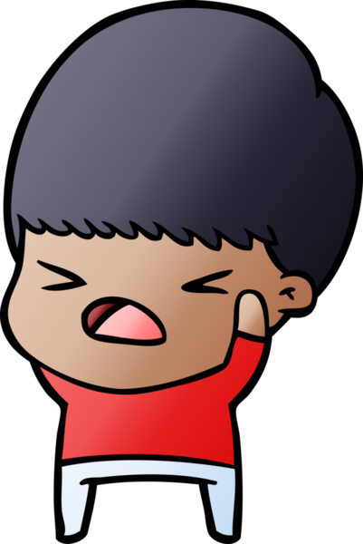 Çizgi film bir insan tarafından çizilmiş stresli adam