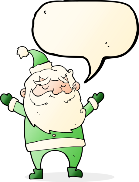 Bir insan tarafından çizilmiş mutlu noel baba çizgi filmi.