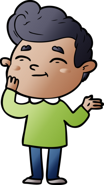 Bir insan tarafından çizilmiş mutlu çizgi film adamı.