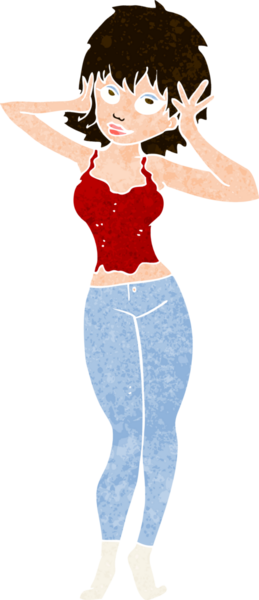 Bir insan tarafından çizilmiş güzel bir kadın.