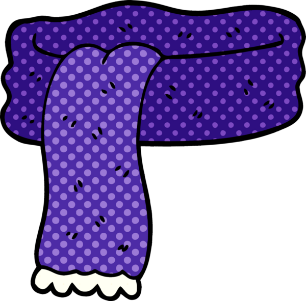 Bir insan tarafından çizilmiş karalama kış eşarbı.