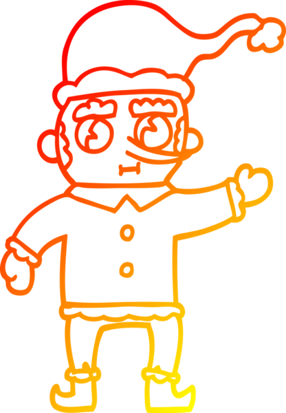 Bir insan tarafından çizilmiş bir karikatür çizimi.