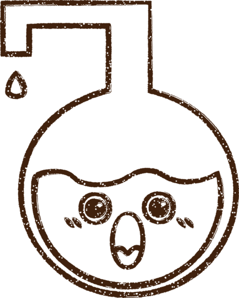 Bilim Deneyi Kömür Çizimi Bir insan tarafından çizildi