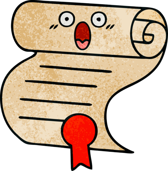 Bir insan tarafından çizilen kontratın retro grunge doku karikatürü