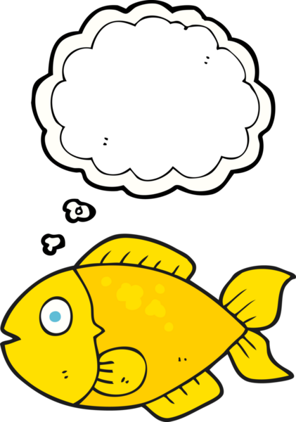 Bir insan tarafından çizilmiş serbest çizim balon balığı.