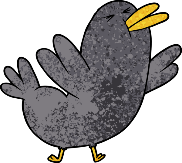 bir insan tarafından çizilmiş karatavuk