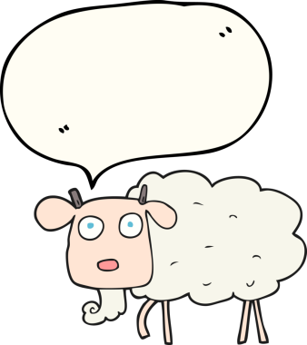 Bir insan tarafından çizilmiş serbest konuşma balonu çizgi film keçisi