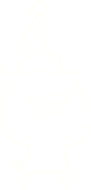 Bir insan tarafından çizilmiş Noel Domuz Tebeşiri