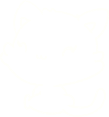 Bir insan tarafından çizilen Kedi Tebeşiri