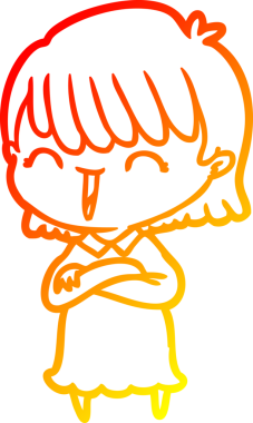 Bir insan tarafından çizilmiş bir karikatür kadın çizimi