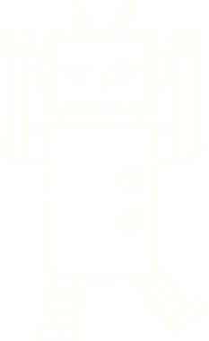 Bir insan tarafından çizilen robot tebeşiri.