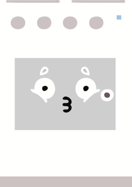 Bir insan tarafından çizilmiş mutfak fırınının düz renkli retro karikatürü