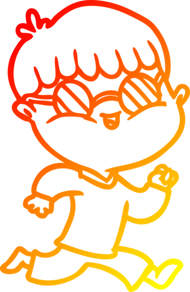 Güneş gözlüğü takan ve bir insan tarafından çizilen çizgi film karakteri