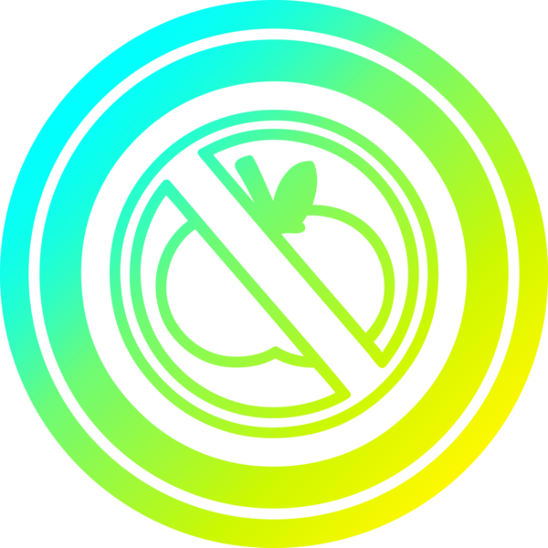 Bir insan tarafından çizilmiş sağlıklı yiyecek dairesel simgesi yok.