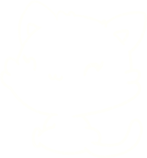 Bir insan tarafından çizilen Kedi Tebeşiri