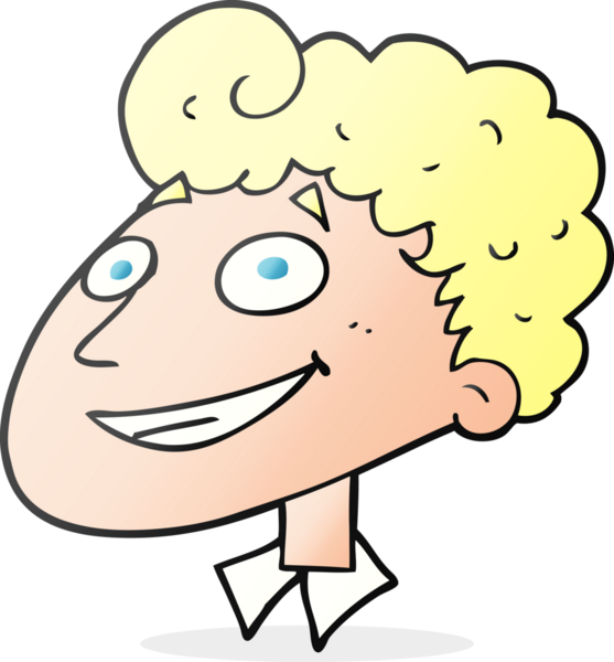 Bir insan tarafından çizilmiş serbest çizim mutlu bir adam.